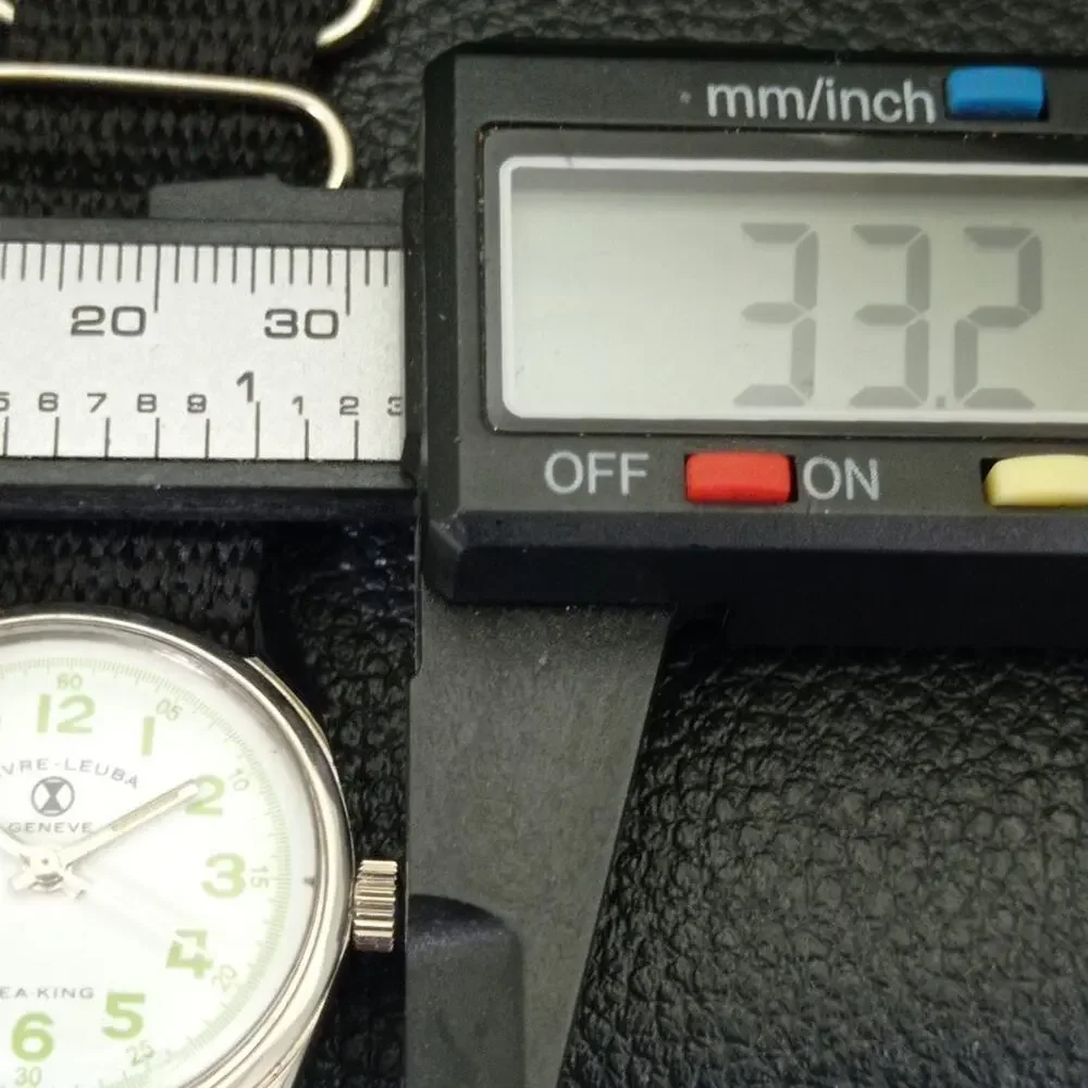 Vintage 1977 Favre Leuba Manual Mens Silver Watch W/Nato Strap